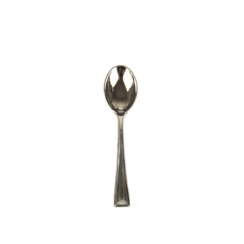 Sked mini kromad plast, Fingerfood 10 cm, 50 pack