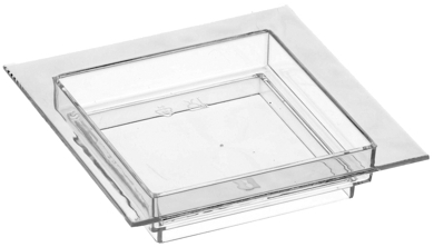 Tallrik mini Fingerfood transparent, 7 x 7 cm bred, 50 pack