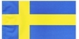 Flagga Sverige 200x125 cm, tyg, hyrprodukt