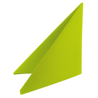 Pappersservett Dunilin m linnekänsla, Lime - kiwigrön, 40x40 cm, 50 pack, Duni kvalitetsserv
