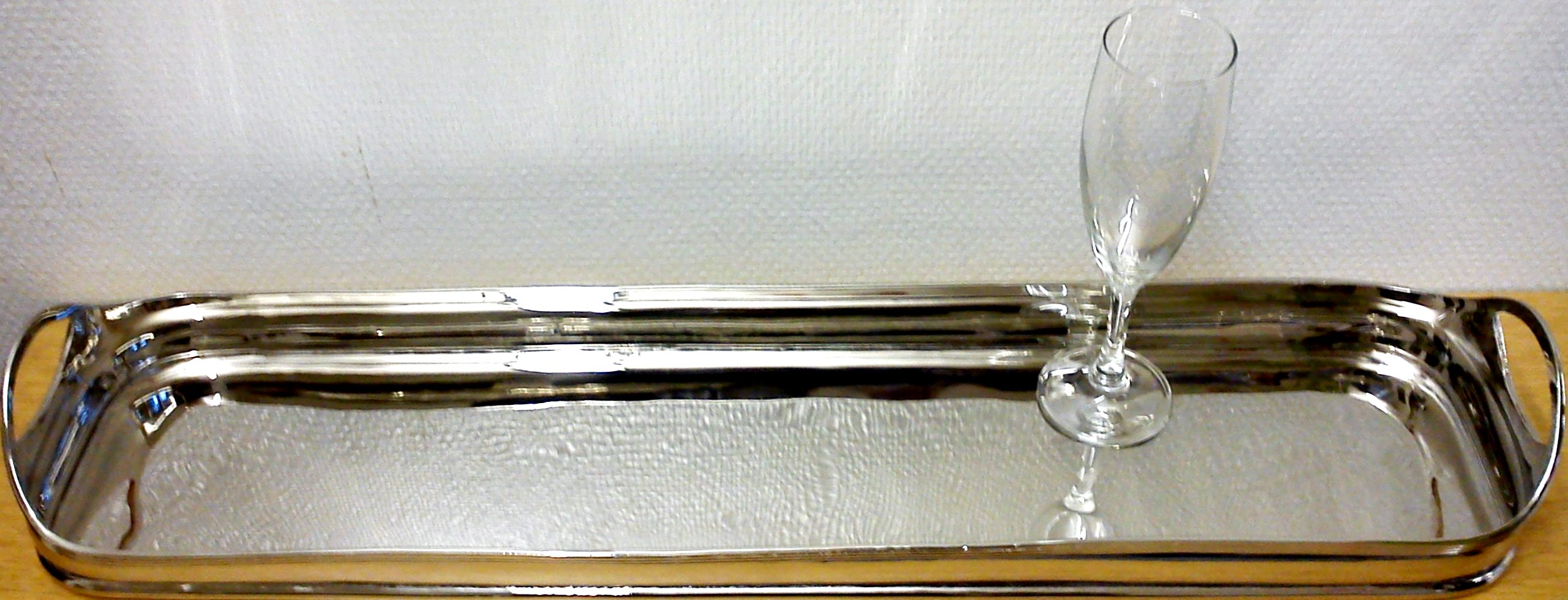 Silverbricka avlång 52 x 16 cm