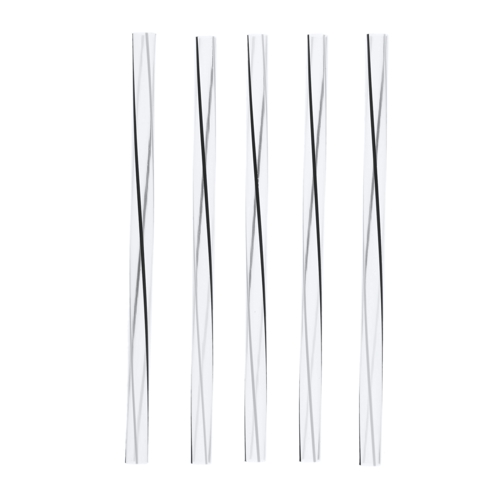 Sugrör Cocktail 15 cm - Black & White, eleganta,
