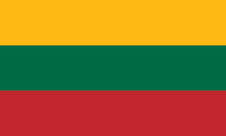 Lettland - Bordsflagga förgyld stång, marmorfot
