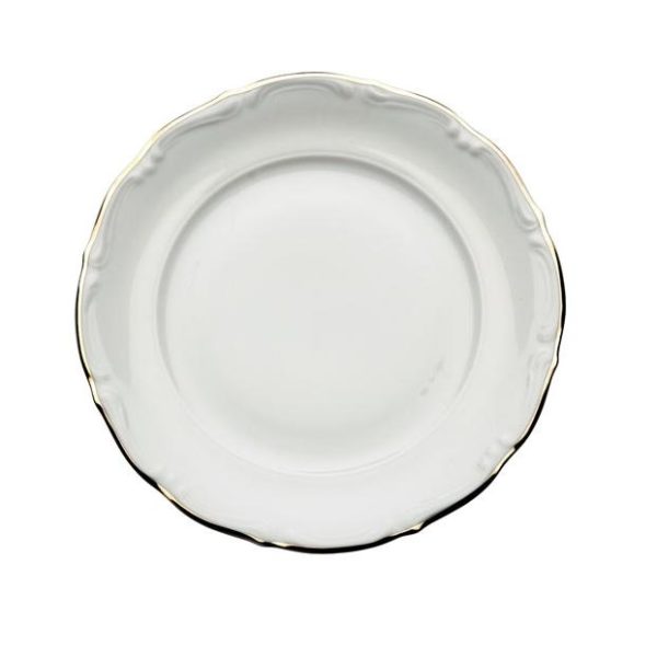 Förrättstallrik Terese 21 cm ø, med Guldrand