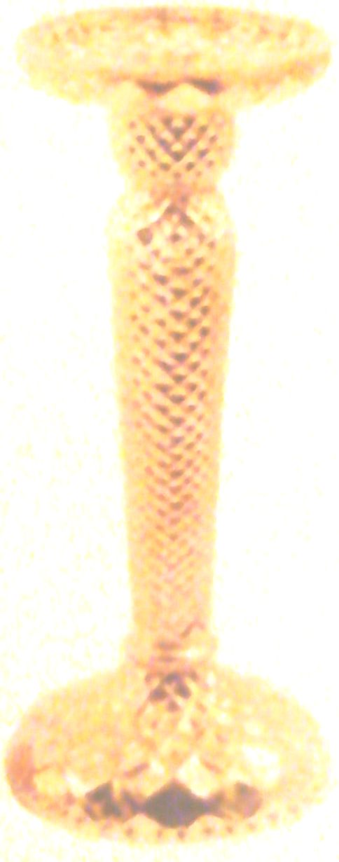 Glasljusstake Guldfärgad 23 cm hög