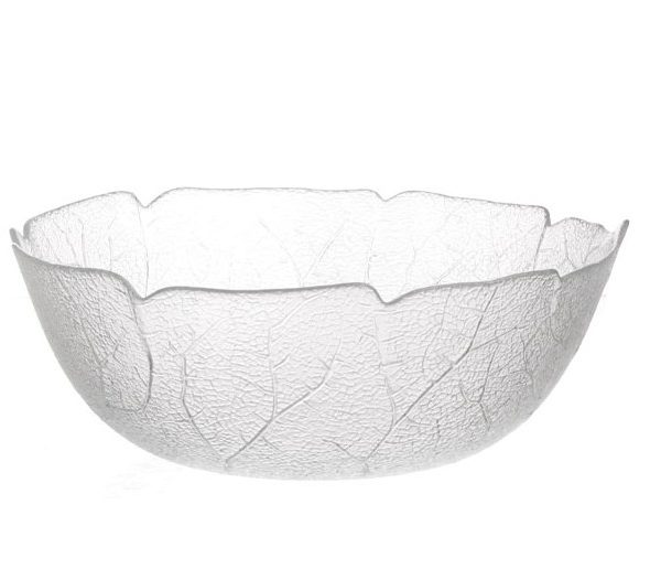Glasskål 2 liter, 23 cm ø, i frostat glas