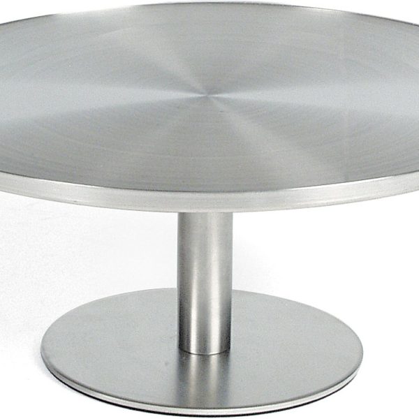 Tårt- / Serveringsfat på fot i rostfritt 31 cm diameter