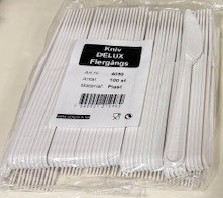 Engångskniv Vit 100 pack, äv. återanvändbara